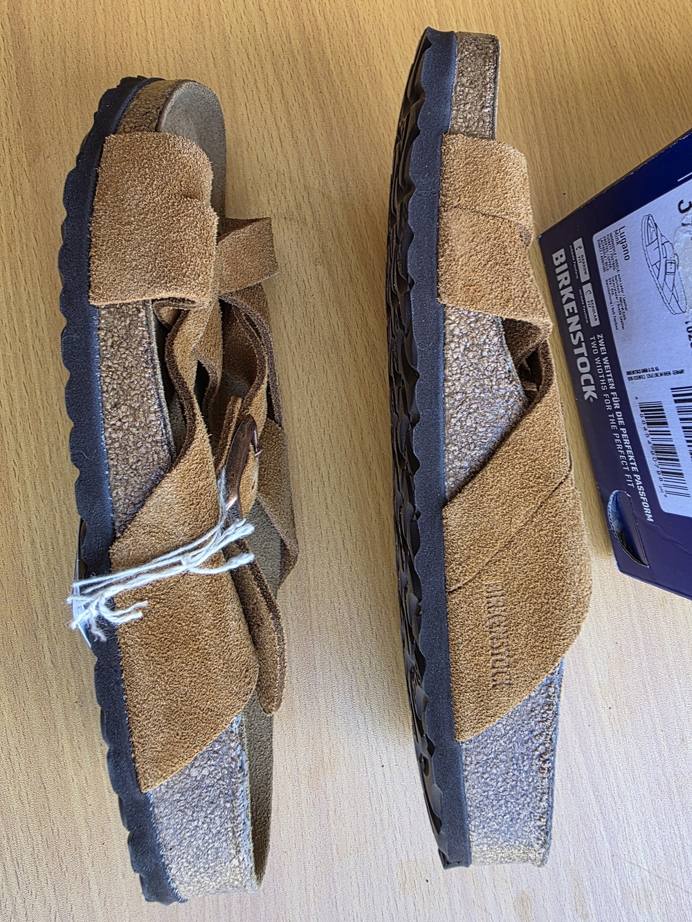 Birkenstock LUGANO Mink Brown Sandals 39 Narrow - Picture 2 of 5